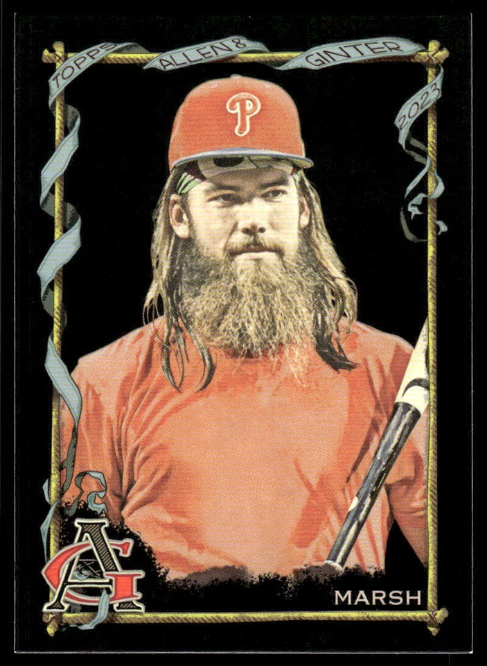 2023 Topps Allen & Ginter X Brandon Marsh #191 Baseball Card Phillies - Image 1 of 2