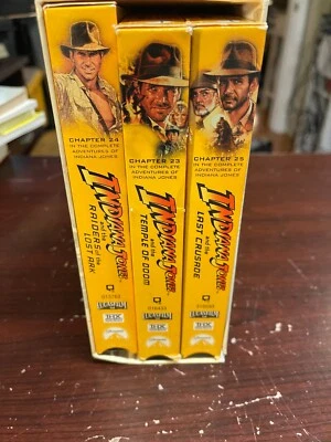 Indiana Jones VHS Collection Set Movies Digitally Mastered 1999 Vintage 23-25 - Image 1 of 4