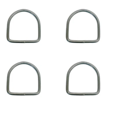 4 piezas 35 mm de altura barco marino acero inoxidable 1/4" anillo en D 500 WLL D anillo yate Foto 1 de 4