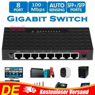 8 Fach RJ45 Splitter Verteiler Netzwerk Patch LAN Internet Kabel zum Einbau - Bild 1 von 4