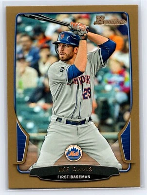 2013 Bowman - #72 Ike Davis Gold New York Mets  - Image 1 of 2