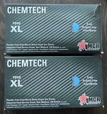 MCR Safety, Nitrile/Vinyl Blend Gloves, 4 mil, Blue, Box 100 XL Avail - 2 PACK