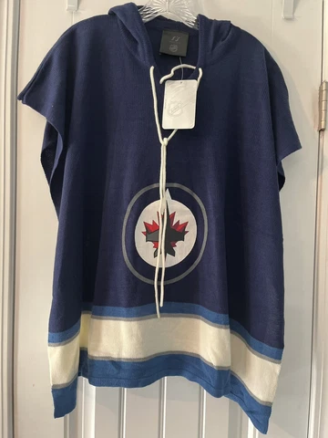 NHL Winnipeg Jets Poncho Hoodie Size Large NWT Free Shipping! Cover