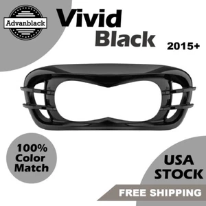 Vivid Black Headlight Bezel Fits for Harley Road Glide FLTRX FLTRU 2015+ - Picture 1 of 8