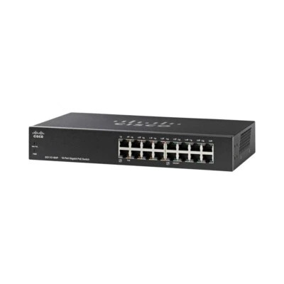 Cisco SG110D-16HP-NA-WS - 16 Port 10/100 High Power PoE Unmanaged Switch - Image 1 of 4