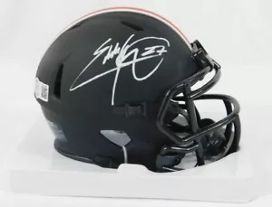Eddie George Signed Ohio State Buckeyes Eclipse Mini Helmet Beckett COA Titans - Picture 1 of 4