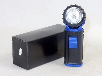 360 Degree Swivel Head Flashlight, Blue, Single Bulb, Clip-on Hands Free, #FL104 - Image 1 of 4