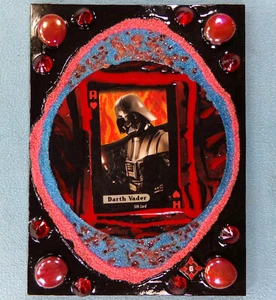 DARTH VADER Ace Of Hearts Sith Lord Star Wars Art Collage 1/1 Glenn Shiring 2024 - Picture 1 of 6
