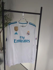 Ronaldo Real Madrid Long Sleeve Home football shirt 2017 2018 Adidas Men M ig93 - Picture 1 of 16
