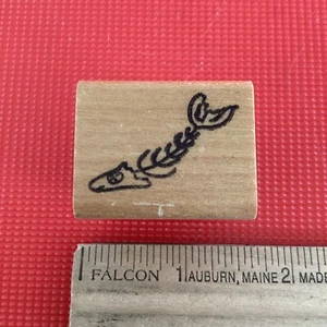 M3, Hammer Rubber Stamps, Fish Skeleton - Picture 1 of 3