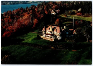 Postal con vista aérea de casa Cape Breton NS Beinn Bhreagh Alex Graham Bell - Imagen 1 de 2