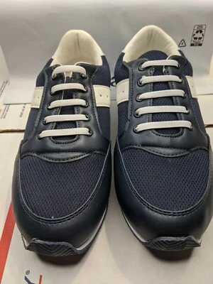 Enzo Kids' Emilliano Sneaker, Navy White,  Size Big Kid 5.0 New in Box - Image 1 of 4