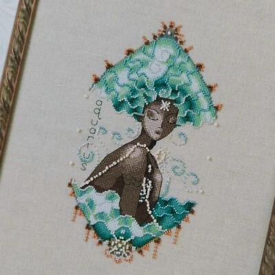 Aquarius Zodiac Girls Cross Stitch Chart by Nora Corbett - Image 1 of 4