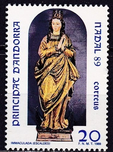 ANDORRA SPANISH #204 MNH THE IMMACULATE CONCEPTION - Image 1 of 1