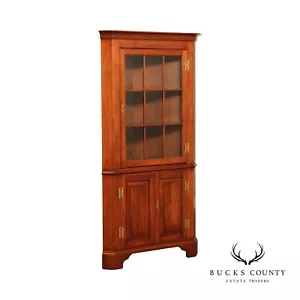 Henkel Harris Georgian Style Cherry Corner Cabinet - Picture 1 of 12