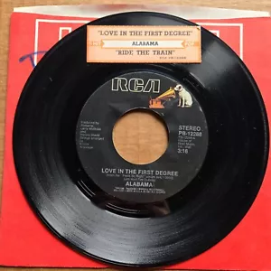 ALABAMA Love In The First Degree/Ride The Train 45 7" Record Vinyl Records - Picture 1 of 2