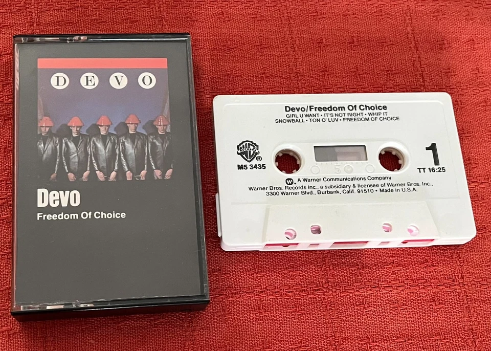 DEVO - US CASSETTE TAPE - FREEDOM OF CHOICE - Image 1 of 4