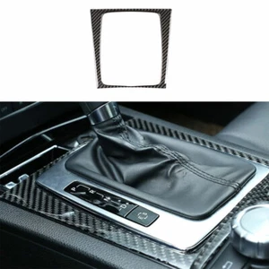 For Benz C-Class 2007-2014 Real Carbon Fiber Console Gear Shift Frame Cover Trim - Picture 1 of 6