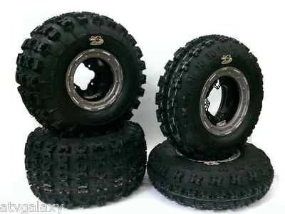 DWT G3 Beadlock Rims GBC XC Master Tires Front/Rear XC Kit 450R 250R 400X 400EX - Image 1 of 3