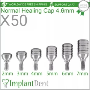 50x Dental Healing Cap 4.6mm Normal Platform Int Hex 2.42mm Dentistry Tool - Picture 1 of 3