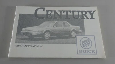 Manuale Dell'Owner / Manuale Buick Century Anno 1989 - Immagine 1 di 2