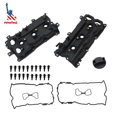 2PCS Valve Covers Set for Nissan 350Z Infiniti EX35 FX35 G35 M35 Q50 Q70 - Image 1 of 4