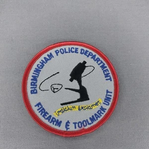 Birmingham AL Alabama Police Dept. Firearm & Toolmark Unit 3" Patch - Picture 1 of 2