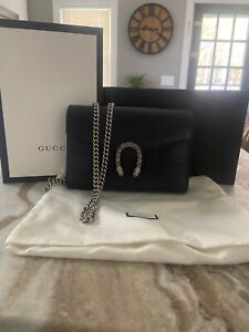 GUCCI Dionysus Mini Wallet On Chain Black ***100% AUTHENTIC***