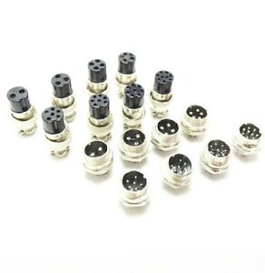 5 Pairs GX12 Connector 2 3 4 5 6 7 Pin Aviation Plug Male Female 12mm
