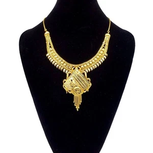 Fashion Indian 22K Gold Plated Bollywood Necklace Wedding Jewelry Earrings 1421B - Picture 1 of 1