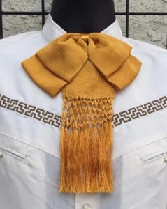 Mexican Charro and Mariachi Gold Adult Bow Tie .Moño Charro/Mariachi - Picture 1 of 5