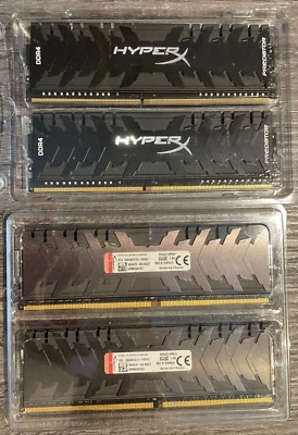 KINGSTON HYPERX PREDATOR DDR4 3000MHz 4 x 8GB 32 GB GAMING MEMORIE XMP CL 15 RAM - Immagine 1 di 3