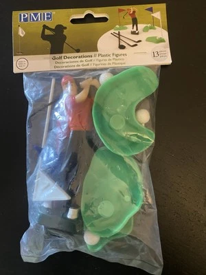 Golf Cake Topper Decoration PME Golf Players - Image 1 of 4