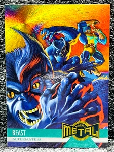 1995 Fleer Marvel Metal - BEAST #126 - ALTERNATE M - Picture 1 of 2