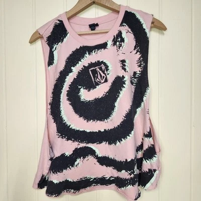 Volcom Y2K Womens Muscle Tank Tee Magnetic Feels Shirt Large 14 - Image 1 of 4