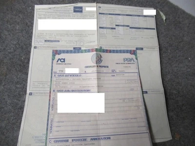 ALFA ROMEO Giulia 1600 - Complementare + libretto TN - Ricambio usato - Immagine 1 di 4