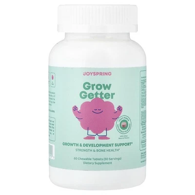 Grow Getter, 4+ años, ponche de frutas, 60 comprimidos masticables Foto 1 de 2