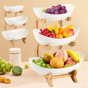 Obst Etagere 3 Stöckig Obstteller Obstkorb Frucht Snack Tortenständer Gemüsekorb - Bild 1 von 12