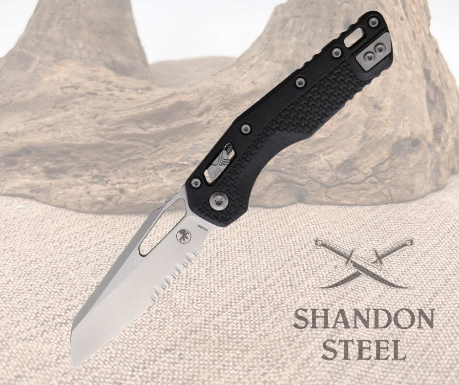 Microtech Knives MSI RAM-Lok 210T11PMBK Polymer M390MK Pocket Knife Stainless - Image 1 of 1