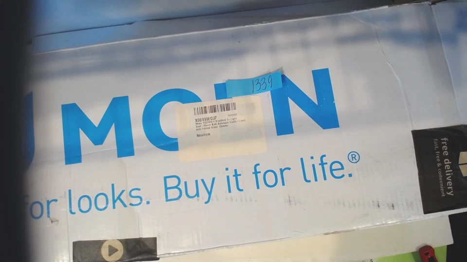 Moen Brantford 3-Light Dual-Mount Vanity Fixture – Chrome (Open Box, Complete) - Image 1 of 4