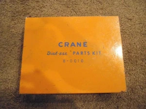VINTAGE OLD METAL STORAGE AD DISPLAY BOX CRANE DIAL-EASE TOOL PARTS KIT 8-0010 - Picture 1 of 5