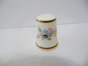 THIMBLE VINTAGE FBC ROYAL WORCESTER HANDPAINTED D REA PRETTY FLOWERS+++ - Picture 1 of 5