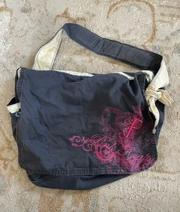 Bolso mensajero de viaje vintage Victoria's Secret ROSA de gran tamaño - Imagen 1 de 9