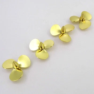 RC Boat Propeller 3-Blades Copper 30mm 32mm M3 Prop Impeller for 3mm Shaft RC Bo - Image 1 of 4