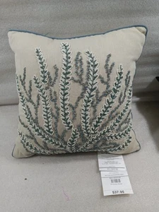 Pier 1 Imports Beaded Coral Reef Throw Pillow  - Picture 1 of 6
