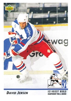 David Jensen 1992-93 Upper Deck #379 USA RC Hockey - Image 1 of 2