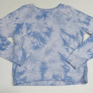 Sudadera Athleta Sundown Tie Dye Azul Claro Blanco Periwinkle XS - Imagen 1 de 9