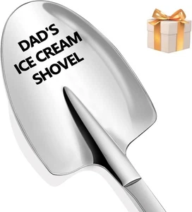 Dad's Ice Cream Shovel, Silver, Stainless Steel, 1 Spoon, Food-safe, Silver  - Picture 1 of 7