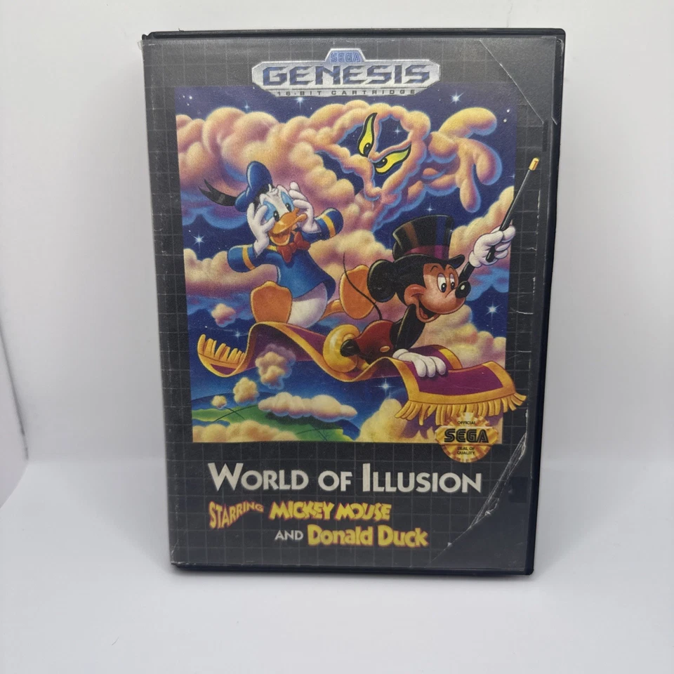 World of Illusion Starring Mickey Mouse & Donald Duck (Sega Genesis, 1992) CIB  - Image 1 of 1