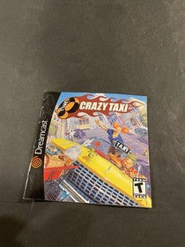 sega dreamcast crazy taxi Manual only